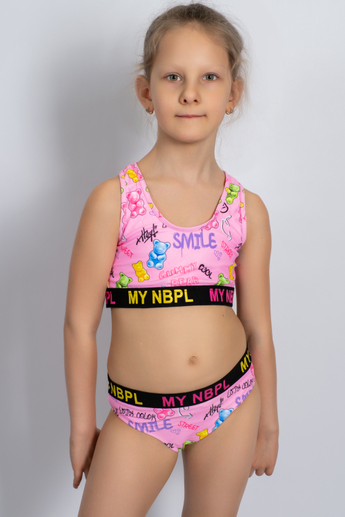 Купальник детский, цвет - розовый