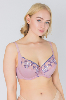 Бюстгальтер Anfen из 57% нейлон, 39% х/б, 4% сп-с без пуш-апа и с чашкой D артикул: AN4899D оптом