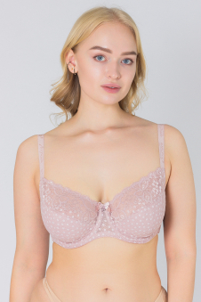 Бюстгальтер Anfen из 53% нейлон, 37% х/б, 10% сп-с без пуш-апа и с чашкой F артикул: AN41003F оптом