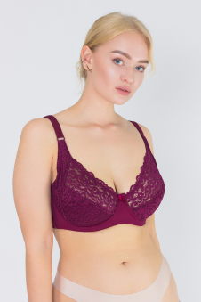 Бюстгальтер HuaJiaoLang из 85% ПА, 15% эластан без пуш-апа и с чашкой F артикул: TR3571F оптом