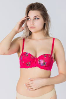 Бюстгальтер Love Anna из 90% ПЭ, 10% спандекс небольшой пуш-ап и с чашкой C артикул: LA66786C оптом